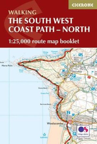 South West Coast Path Map Booklet - Vol 1: Minehead to St Ives: 1:25,000 OS