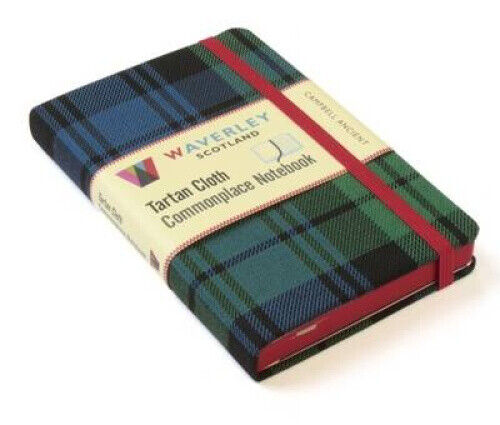 Campbell Ancient: Waverley Genuine Tartan Cloth Commonplace Notebook (9cm x