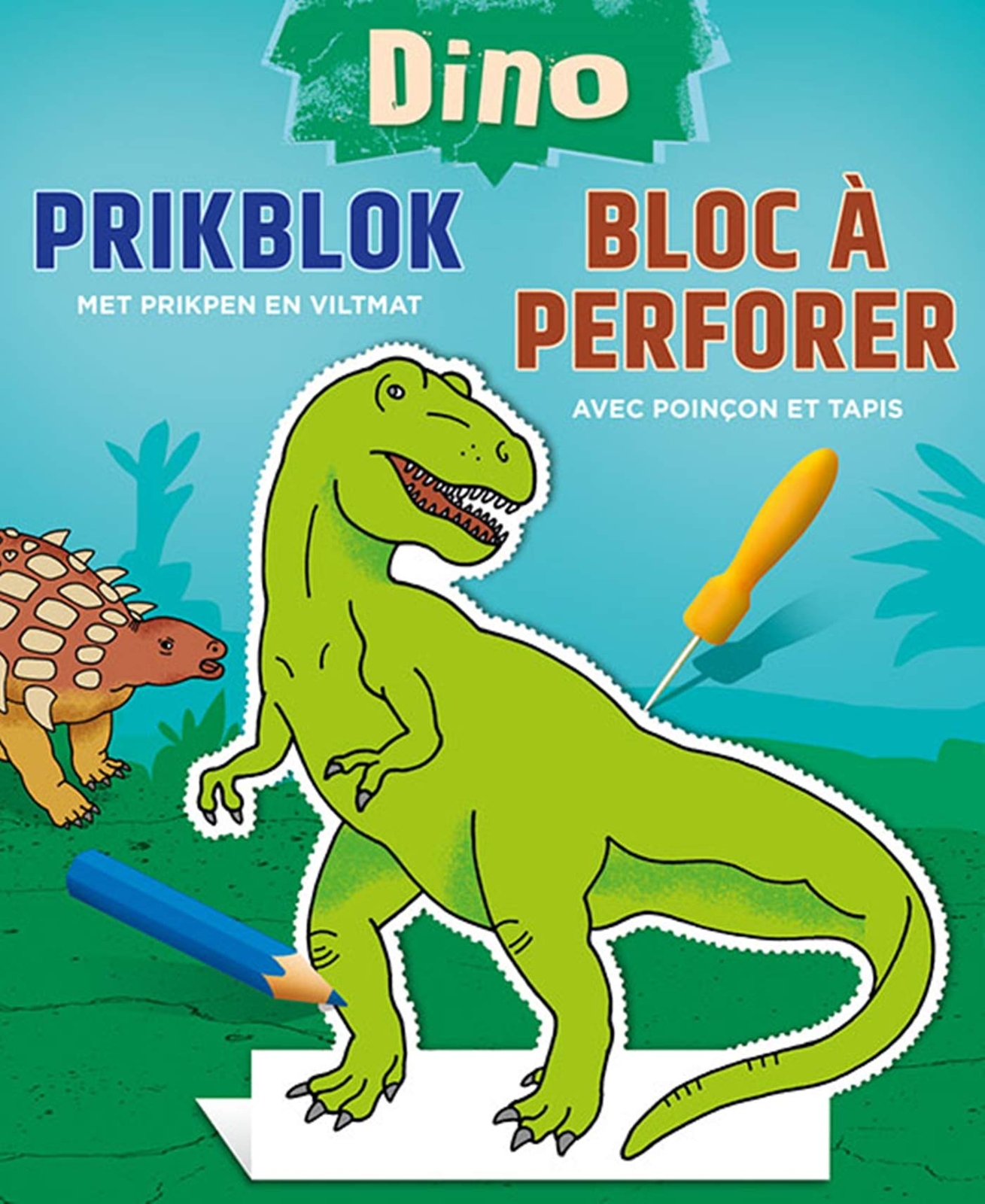 PETRA THEISSEN PETRA Dino prikblok / Dino bloc à perforer (Tascabile)