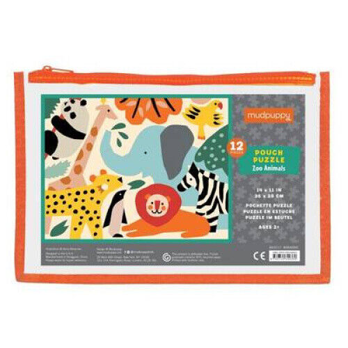 Zoo Animals Pouch Puzzle by Mudpuppy