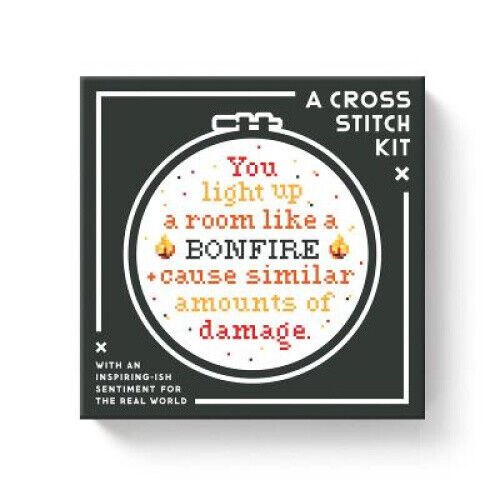 You Light Up A Room Cross Stitch Kit by Brass Monkey