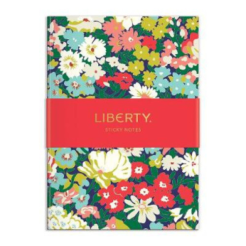 Liberty London Floral Sticky Notes Hard Cover Book by Galison