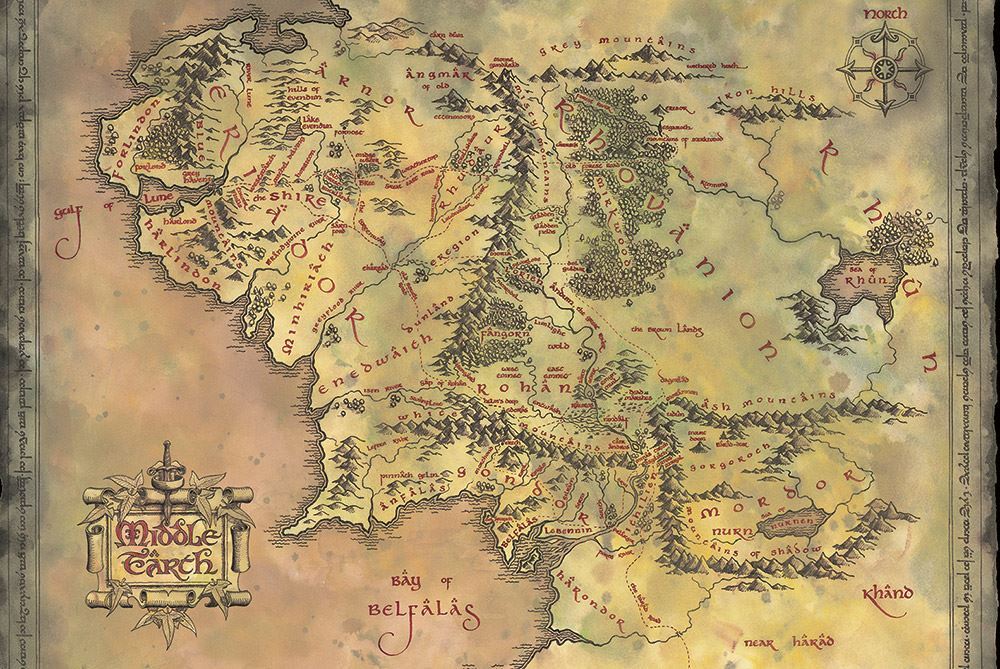 Merchandising Lord Of The Rings (The): Pyramid - Middle Earth (Poster Maxi 61X91