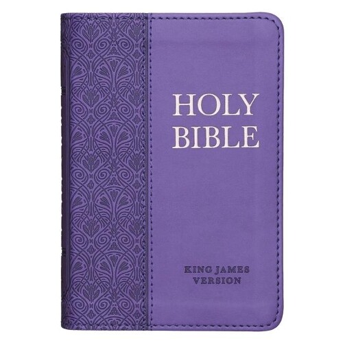 KJV Bible Mini Pocket Purple (Rilegato in ecopelle)