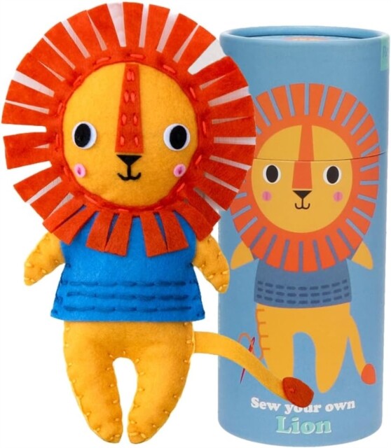 Felt Craft Kit - Sew Your Own Lion Book NUOVO