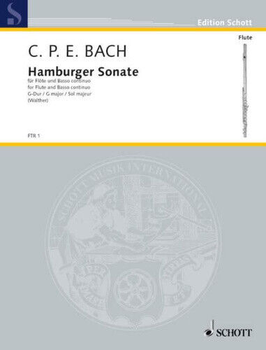 Hamburger Sonata: Fur Flote Und Basso Continuo / for Flute and Basso Continuo