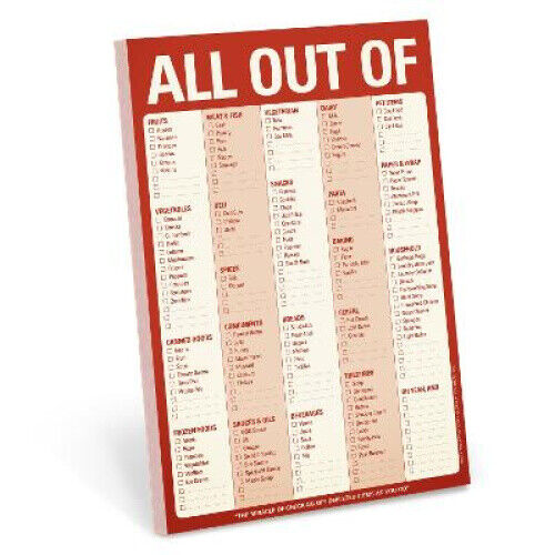 Knock Knock Pad: All Out Of Pad (with magnet) by Knock Knock