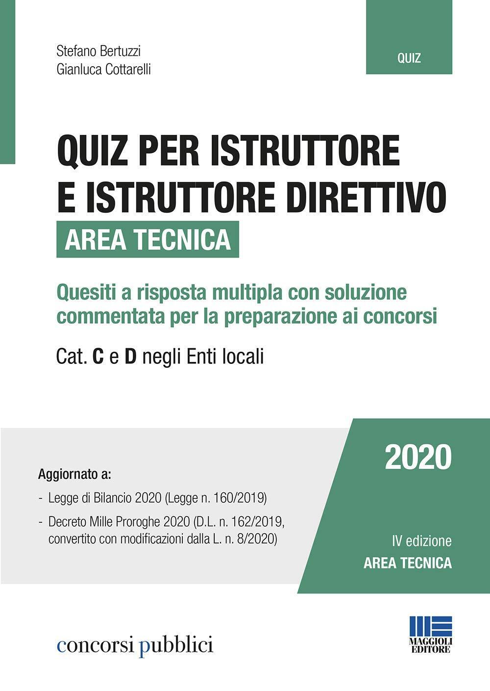 9788891641977 Quiz per Istruttore e Istruttore Direttivo 2020. A...i Enti Locali