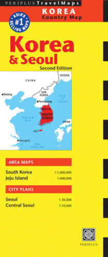 Korea & Seoul Country Map: Korea & Seoul Country Map (Periplus Travel Maps)
