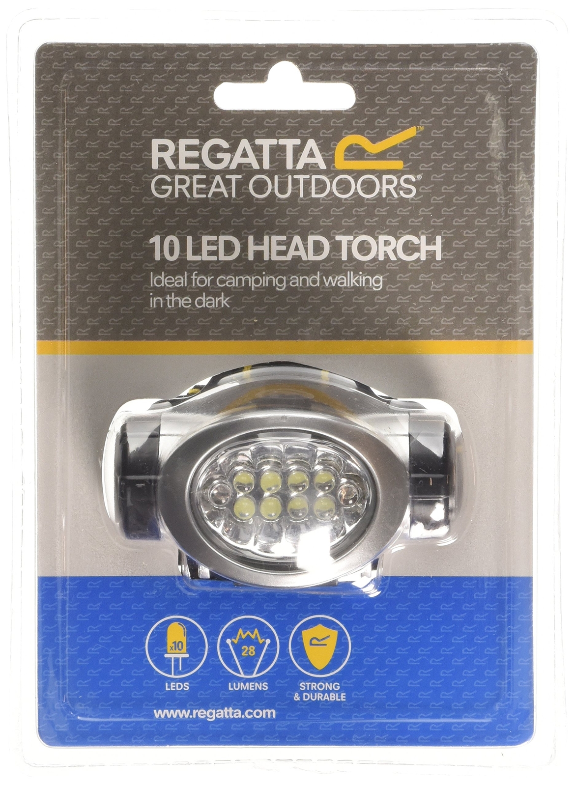 Camping Lamp Regatta Linterna Frontal 10 Led Headtorch NUOVO