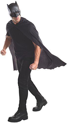 BATMAN CAPE WITH MASK - FANCY DRESS NUOVO