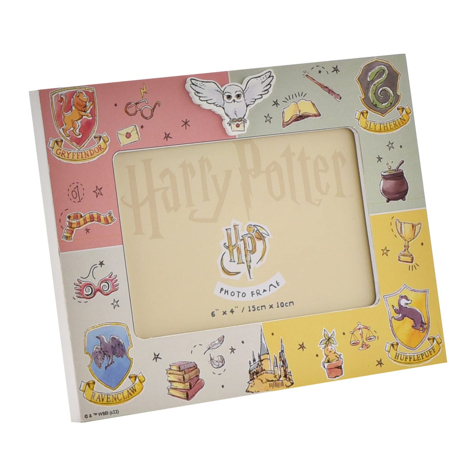 HARRY POTTER - The Four Houses - 3D Photo Frame NUOVO