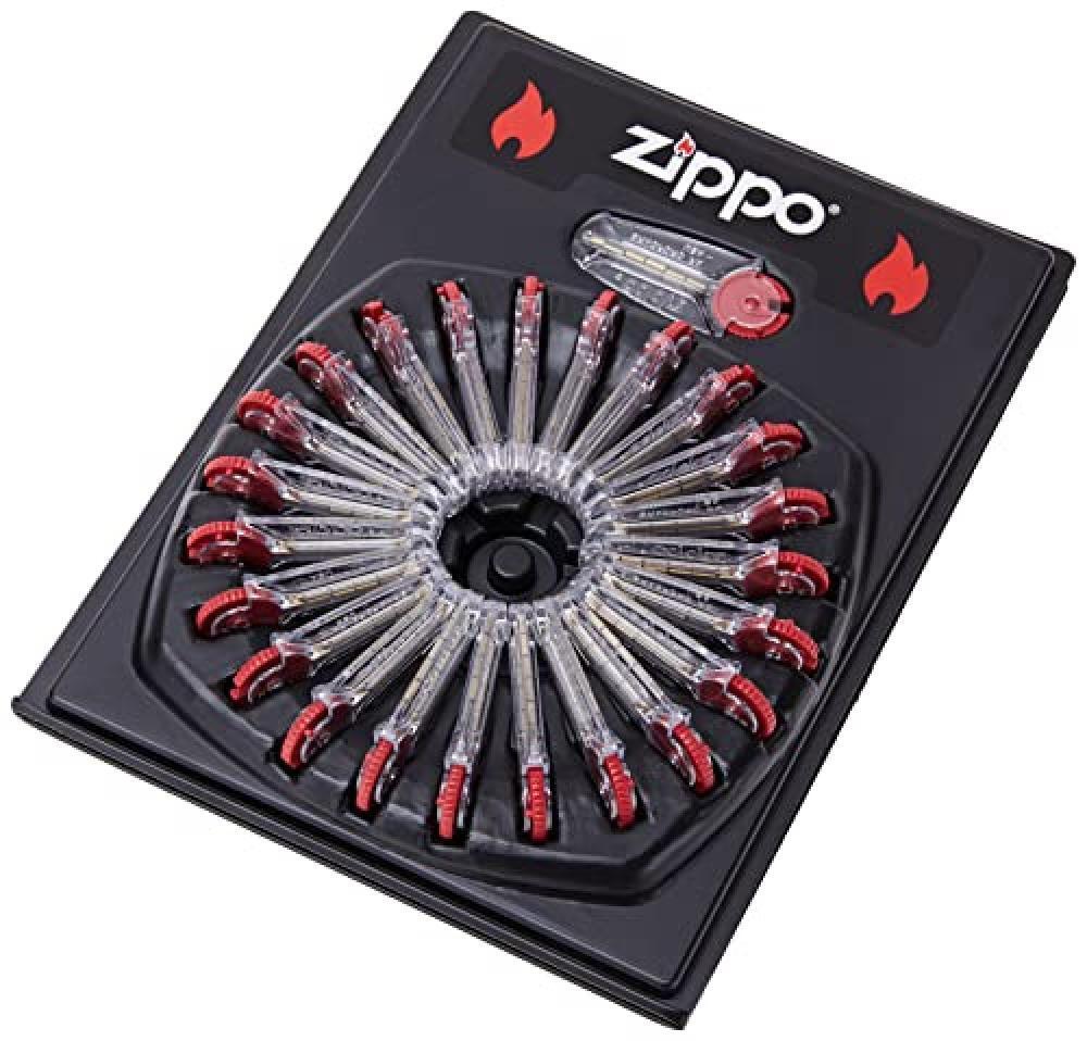 (TG. 1 x 3,5 x 5,5 cm) Zippo 60001220 Accendino Display Flints 24 Pieces in Otto
