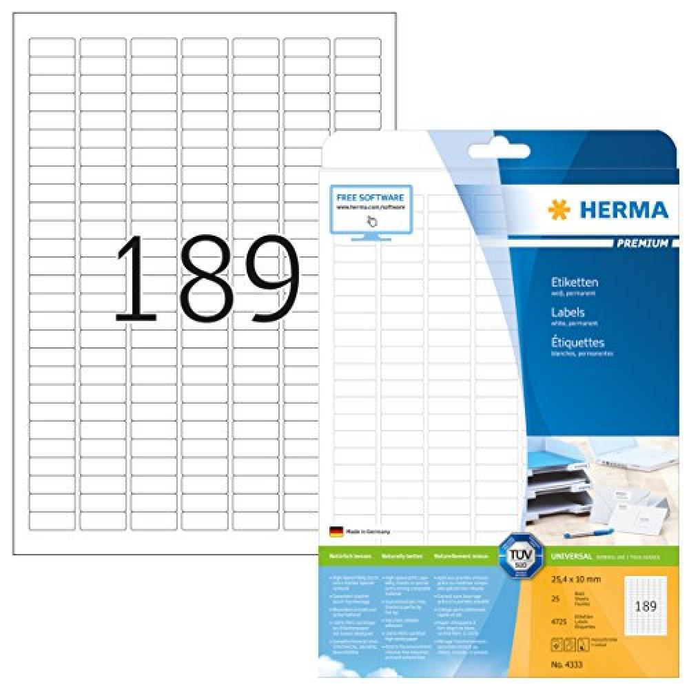 HERMA 4333 Bianco Etichetta per stampante autoadesiva etichetta per stampante -