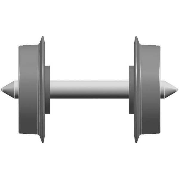 Kit ruote e asse h0e liliput l949302 nem 311 2 pz