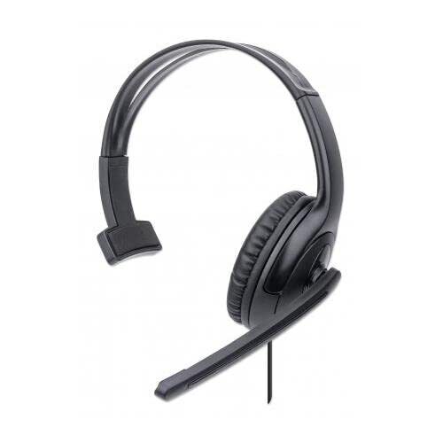 Headset Mono Usb-A Over-Ear- Polybag Adjustable Microphone NUOVO