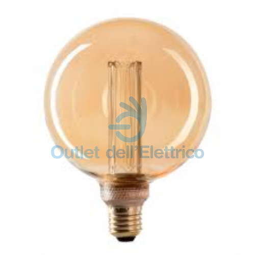 WIVA 12100638 GLASSLIGHT GLOBO G125 ANTIQUE E27 4W 2000°K