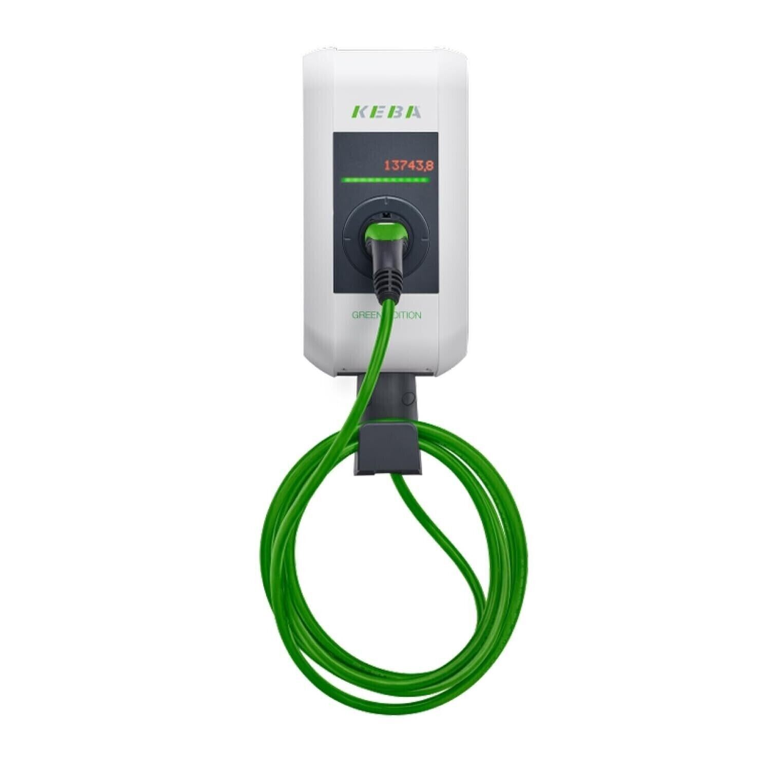 KEBA WALLBOX KECONTACT P30 DIENSTWAGEN EDITION KLIMANEUTRALE TYP 2 KABEL 6 METER