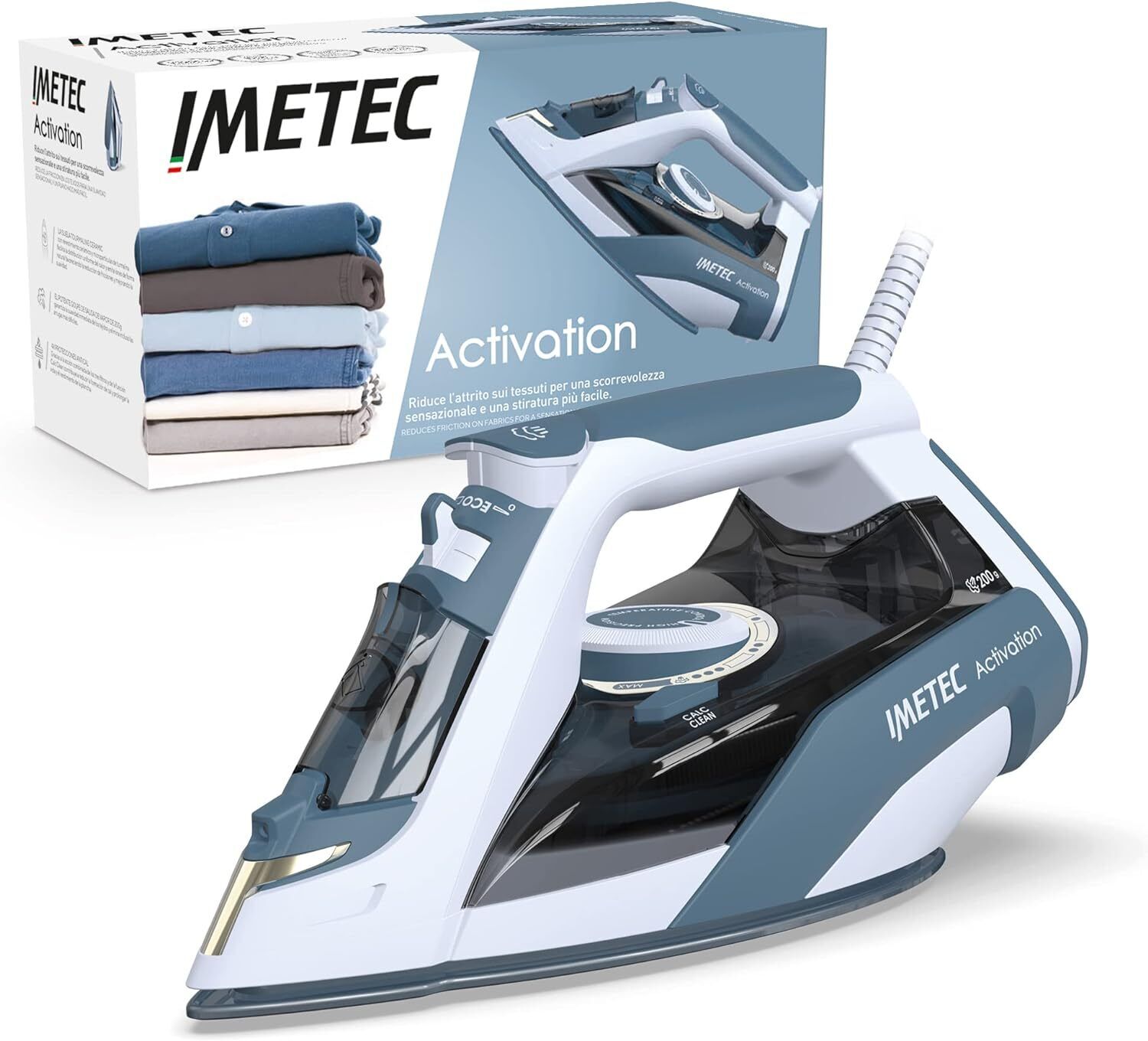 Imetec Activation - Ferro da Stiro a Vapore - Piastra Scorrevole in Ceramica...
