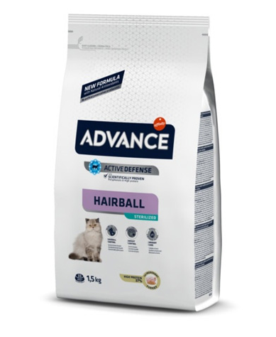 CROCCANTINI kg 1,5 ADVANCE CAT ADULT HAIRBALL STERILIZED CIBO SECCO PER GATTI