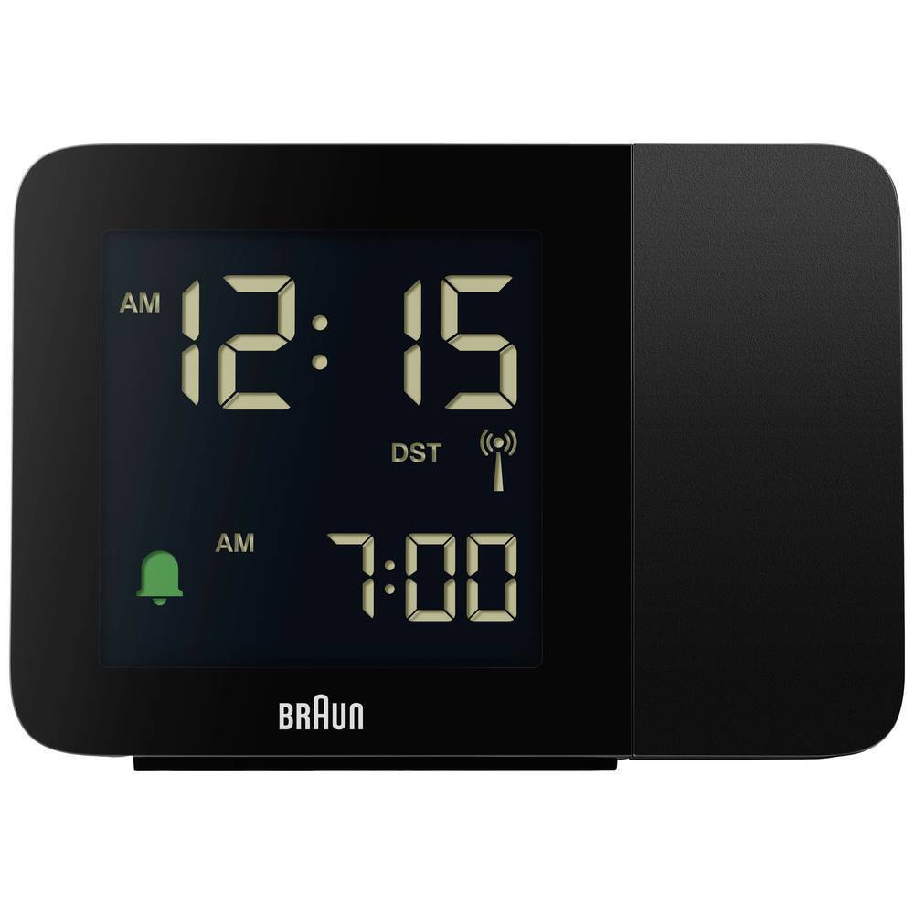 Braun BC15B-DCF Radiocontrollato Sveglia Nero