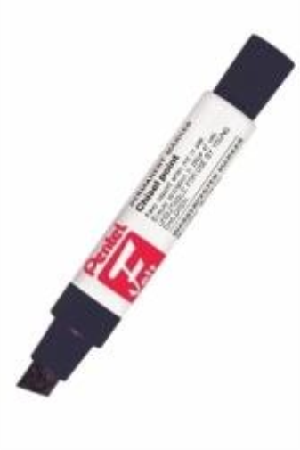 Pentel M180/6-C - Jumbo Permanent Marker 135mm Blue M180/6-C - (PK6)