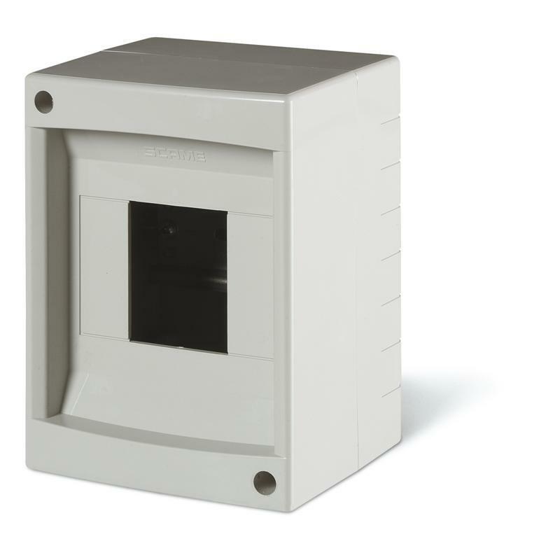 Centralino Quadro Scame Domino 673.2102B da Parete BIANCO 2/4 Moduli Din IP40