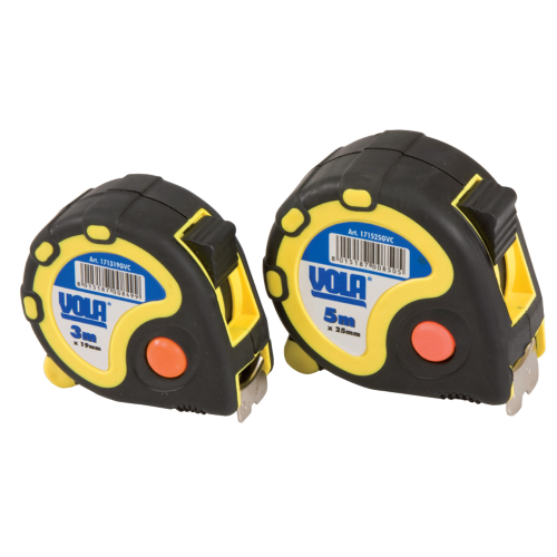 Vola flessometro metro misurazione nastro mtl 5x25 mm ritorno automatico