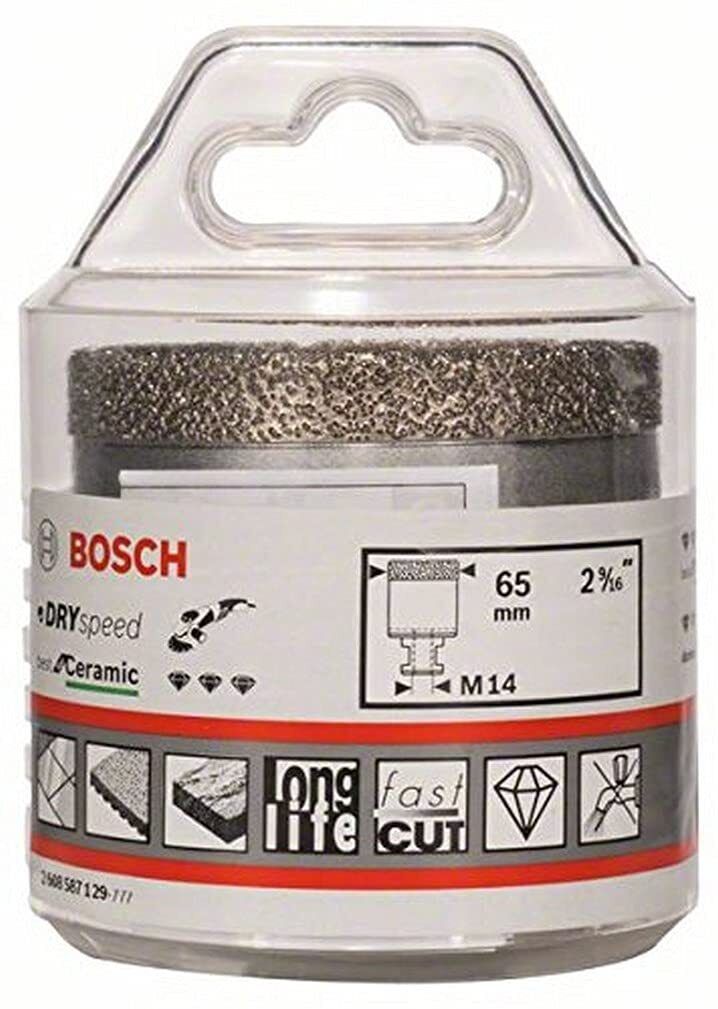 Bosch Professional 1x Fresa Diamantata Best for Ceramic Dry Speed, Foratura a Se