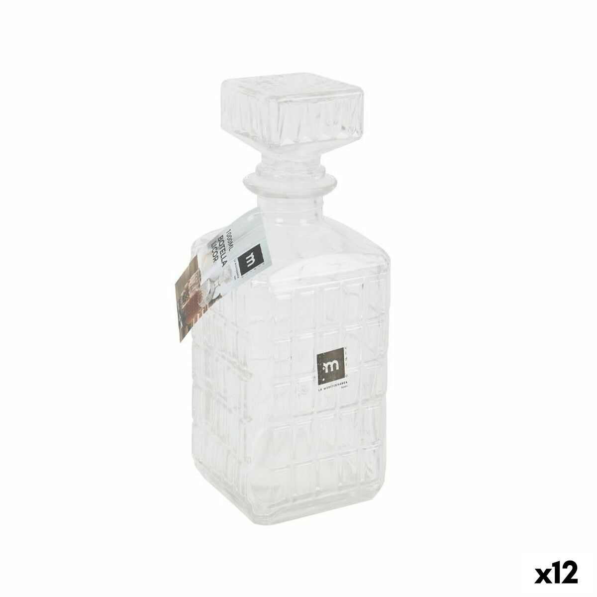 Bottiglia La Mediterránea Liquore Vetro 1 L [12 Unità]