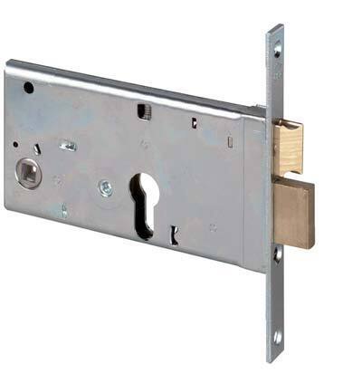 Serratura metallo infilare 44360 cisa b.q zinc f.mm 16 f.sagom m2+scr h.mm 77 e.