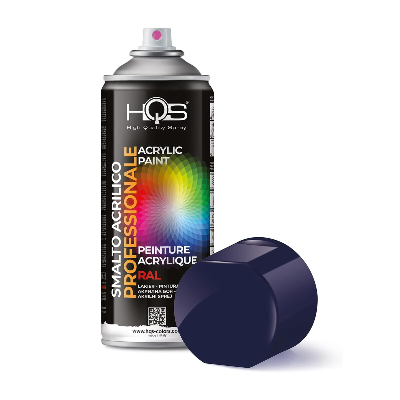 Bomboletta Di Vernice Spray Acrilica 400Ml Blu Cobalto RAL 5013