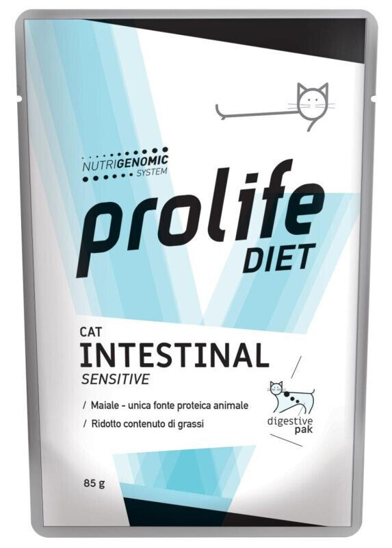 Prolife Veterinary gatto Intestinal 85gr Maiale