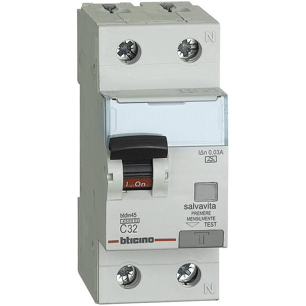 BTicino GA8813AC6 Interruttore Magnetotermico Differenziale Salvavita Tipo AC C6
