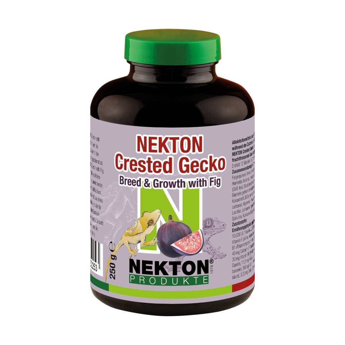 NEKTON Crested Gecko Fig 250g, Gecko Crestado, Vitamine,