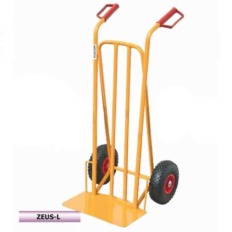 CARRELLO ZEUS PORTA FUSTI C/RUOTE GOMM