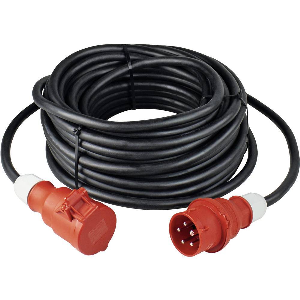 AS Schwabe 61031 Alimentazione Prolunga 32 A Nero 10.00 m H07RN-F 5G 6 mm²