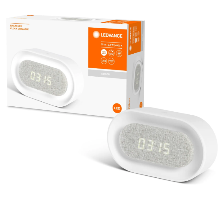 Orologio led USB dimmerabile Ledvance Clock 3.4W 4000K bianco - LUM747906