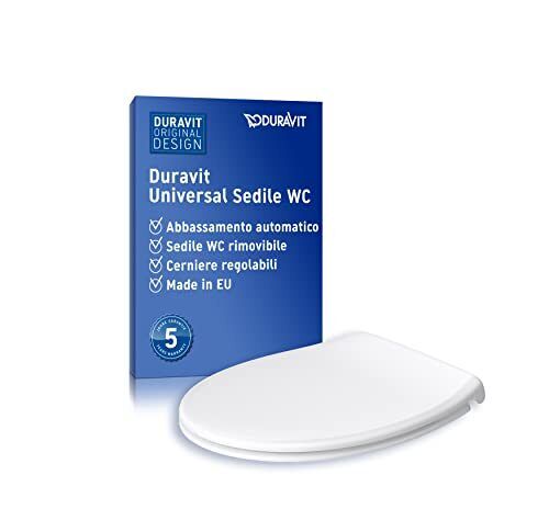 Duravit Sedile WC universale, tavoletta WC universale con chiusura (z0r)