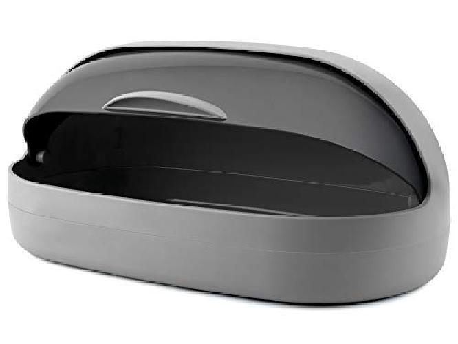 H&h pop grey porta pane, polistirene, grigio