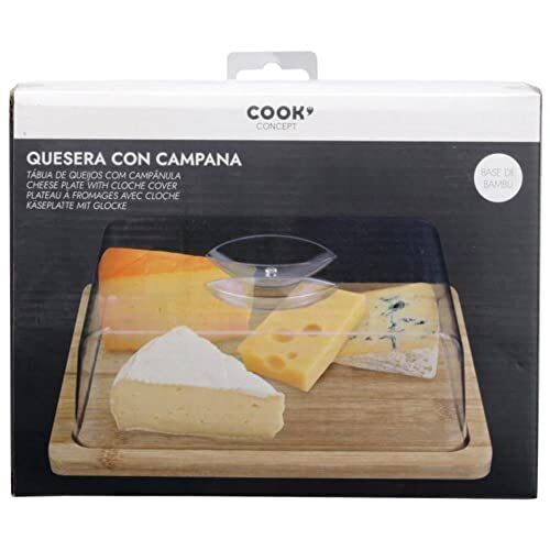 Cook Concept KA4327 - Bandeja para queso con campana (madera de bambú), (T3L)