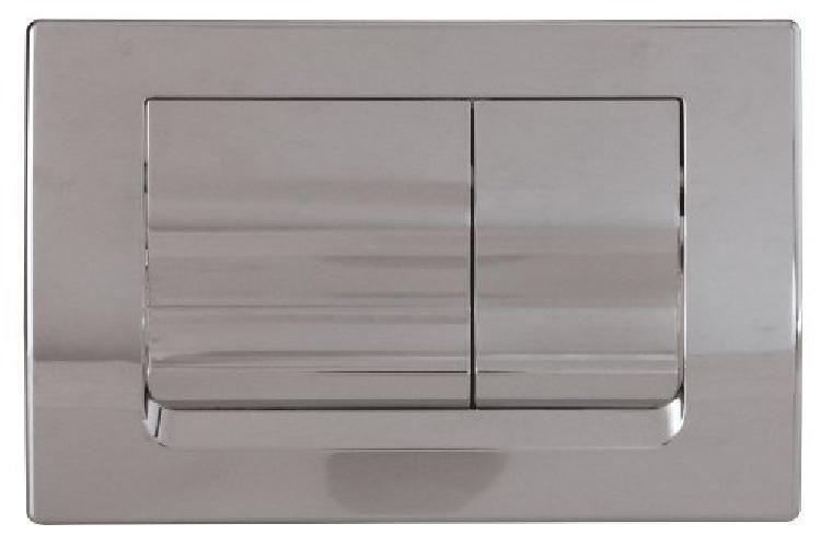 Regiplast 172C - Piastra di azionamento a doppio scarico, colore: cromo