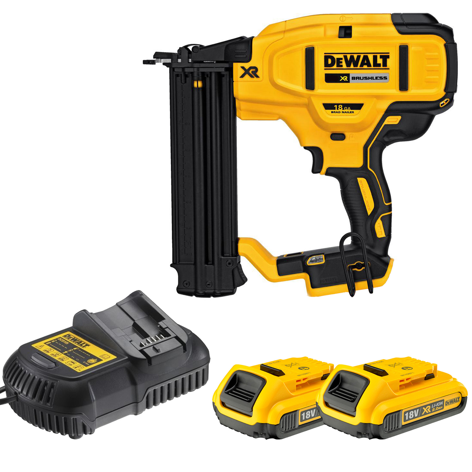DEWALT DCN680D2-QW groppinatrice 18ga 18v 2 batterie 2ah brushless lunghezza ...