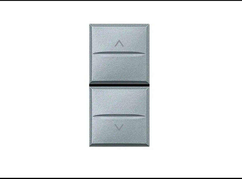 BTICINO AXOLUTE HC4037 PULSANTE DOPPIO 1P NO + 1 P NO 10AX 250 Vac INTERBLOCCATO