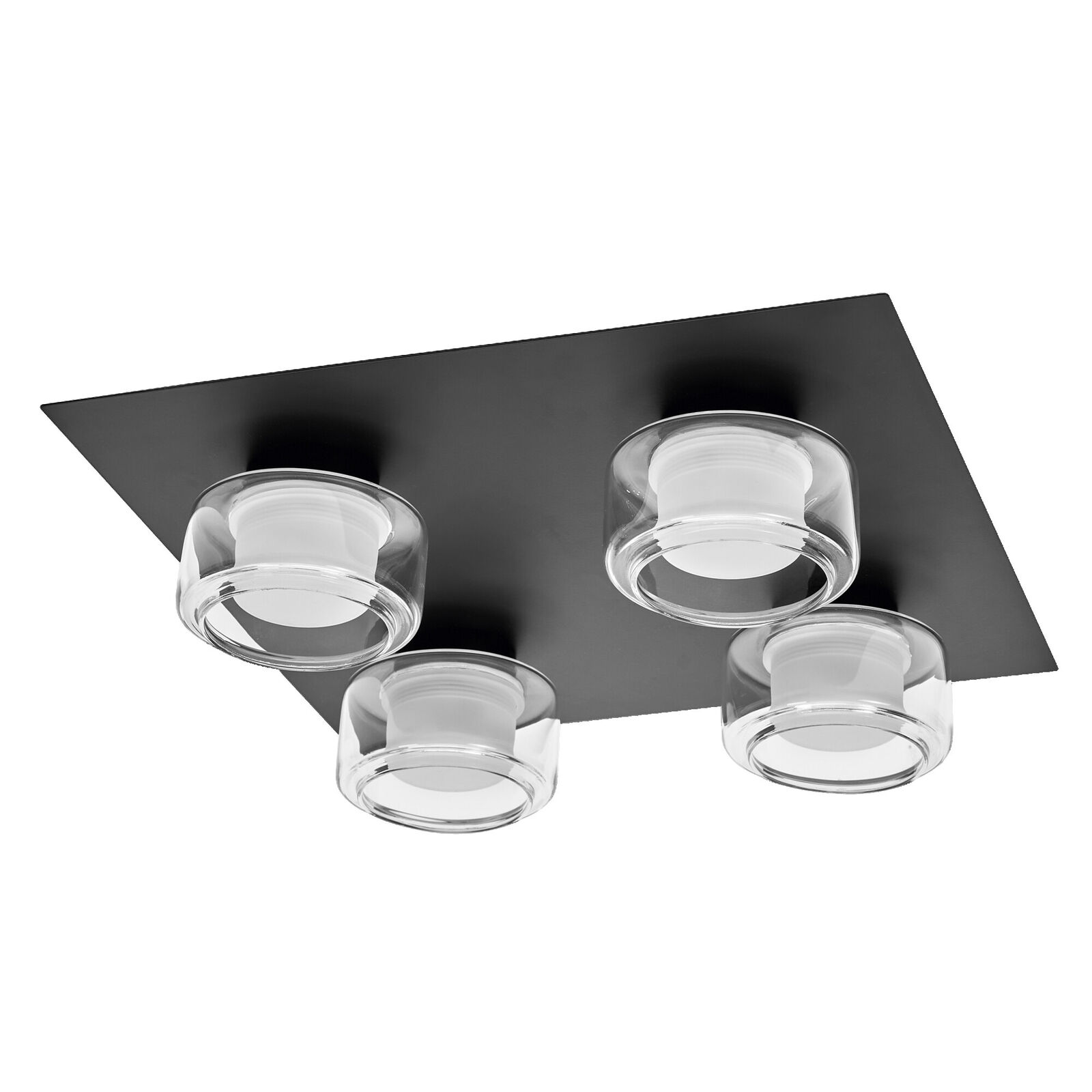 LEDVANCE ORBIS Flame Wand- und Deckenleuchte mit LED, schwarz, 22W, 1400lm, 3000