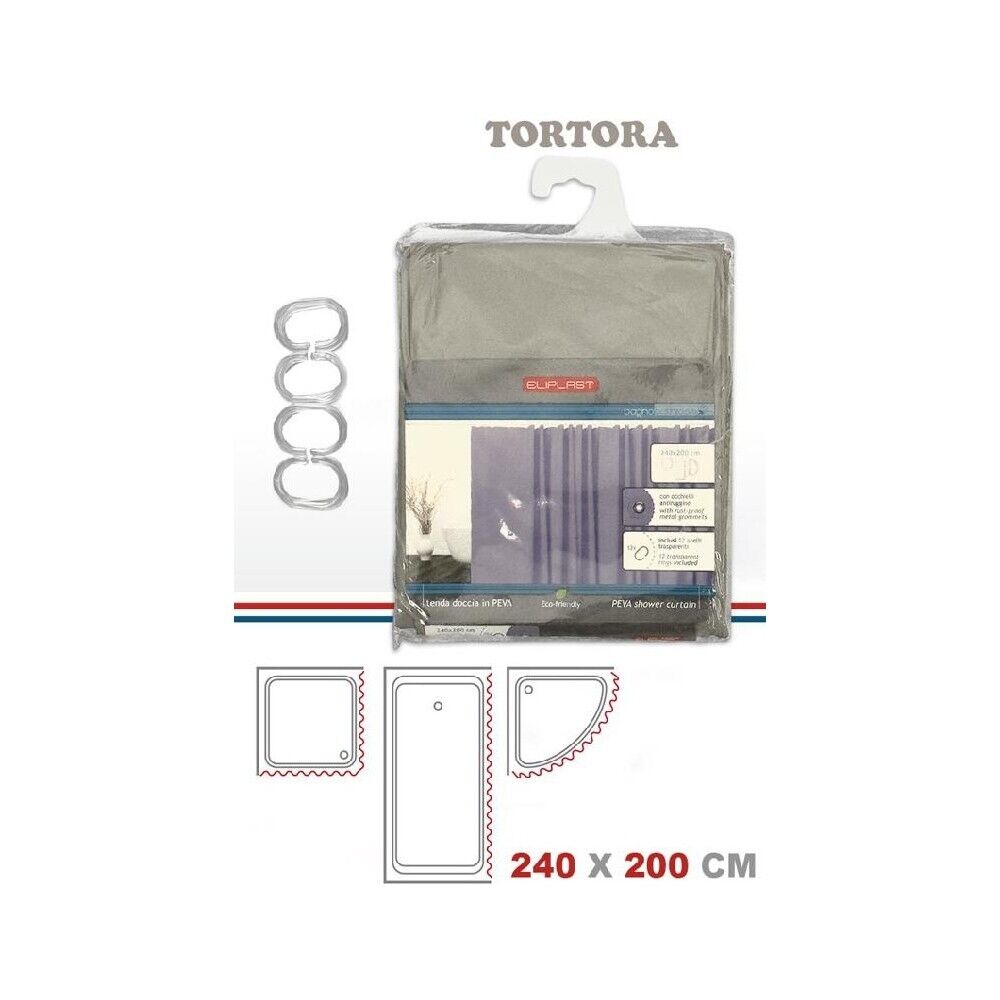 VST TENDA DOCCIA 240X200 TORTORA 220118