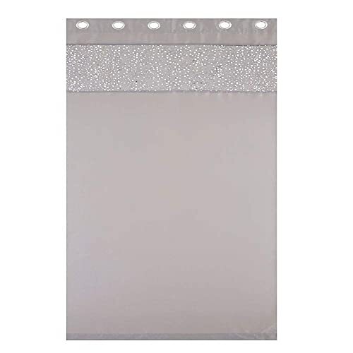 Catherine Lansfield Glitzy tenda con occhielli, 168 x 183 cm, grigio