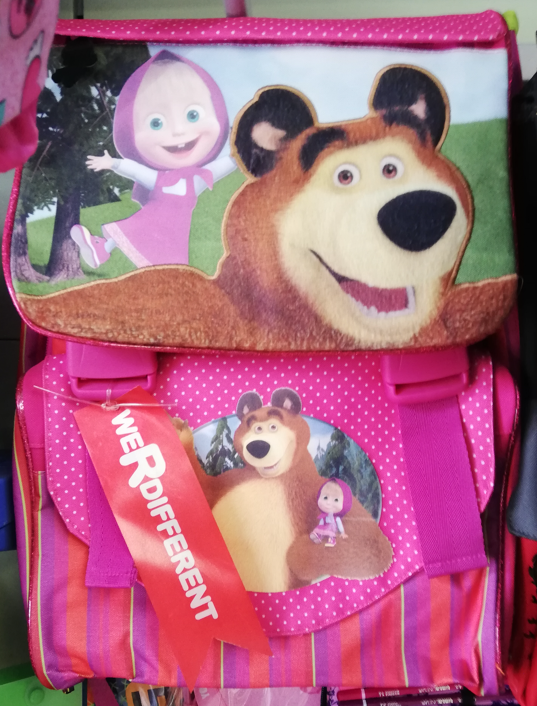 ZAINO SCUOLA ESTENSIBILE MASHA E ORSO