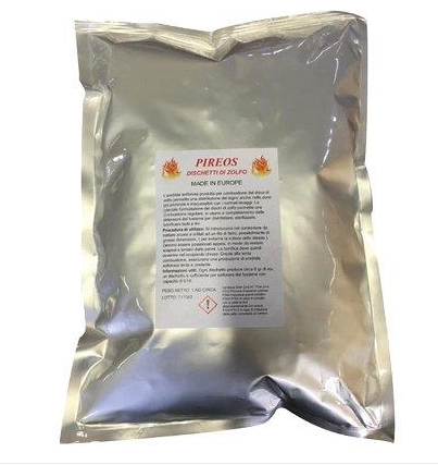 ZOLFO IN DISCHI FRANKE Kg. 1 disinfezione botti e barriques