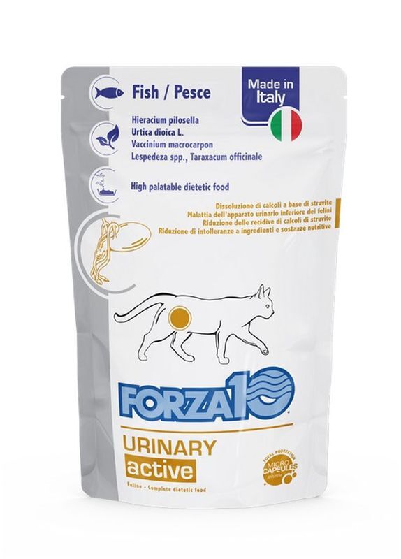 Forza10 Gatto Veterinary Urinary busta ActiWet 100gr Pesce